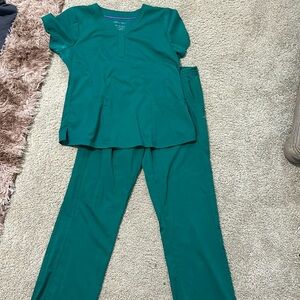 Green scrubs